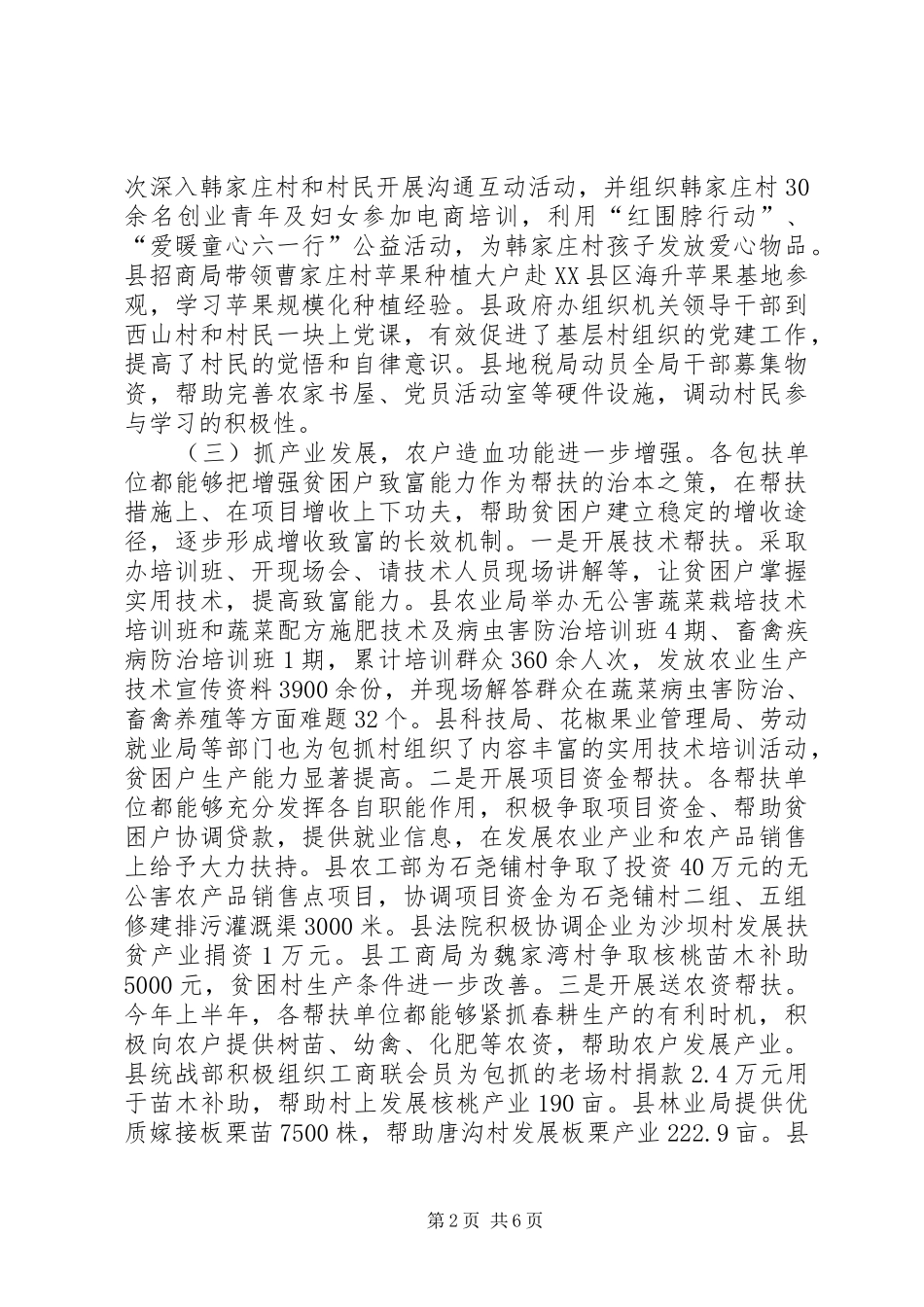 2024年扶贫工作领导致辞_第2页