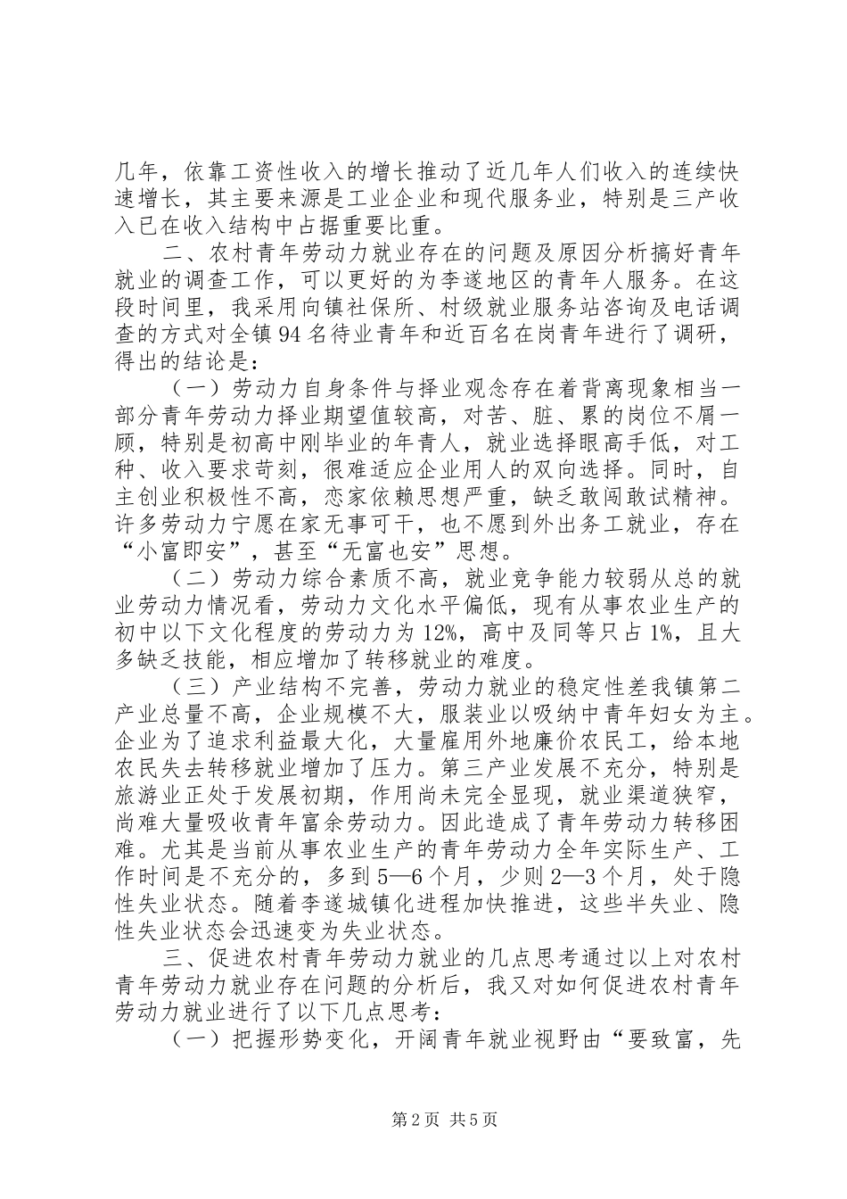 2024年服务农村青年就业工作调研_第2页