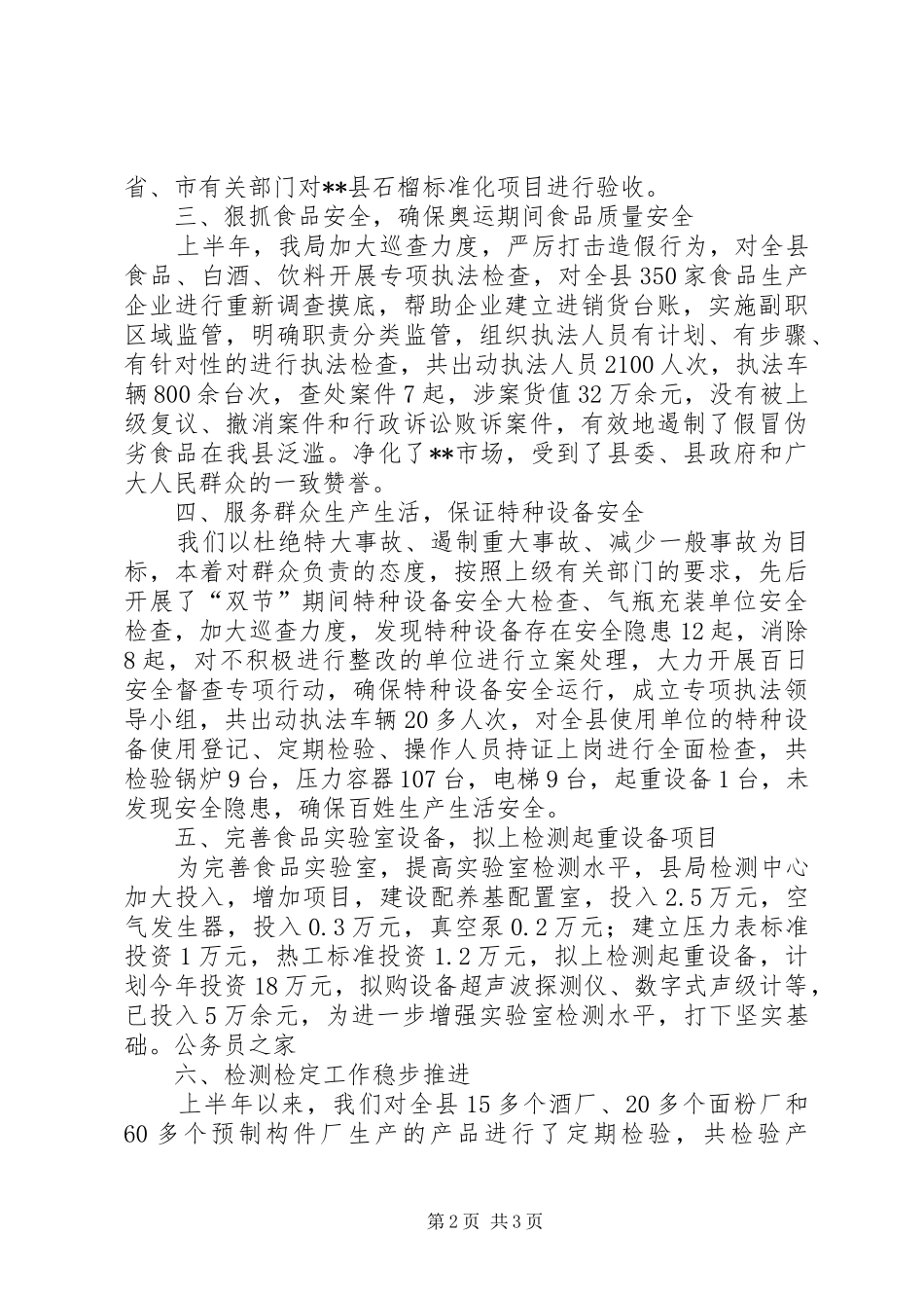 2024年服务型质监工作建设半年总结_第2页