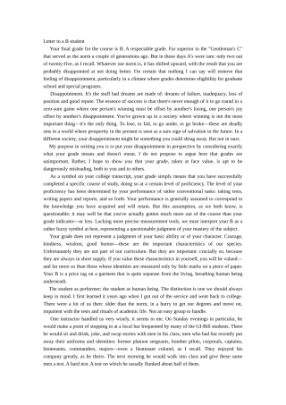 大学综合英语第二册-基础英语-2-何兆熊-课文及译文-7-Letter-to-a-B-student