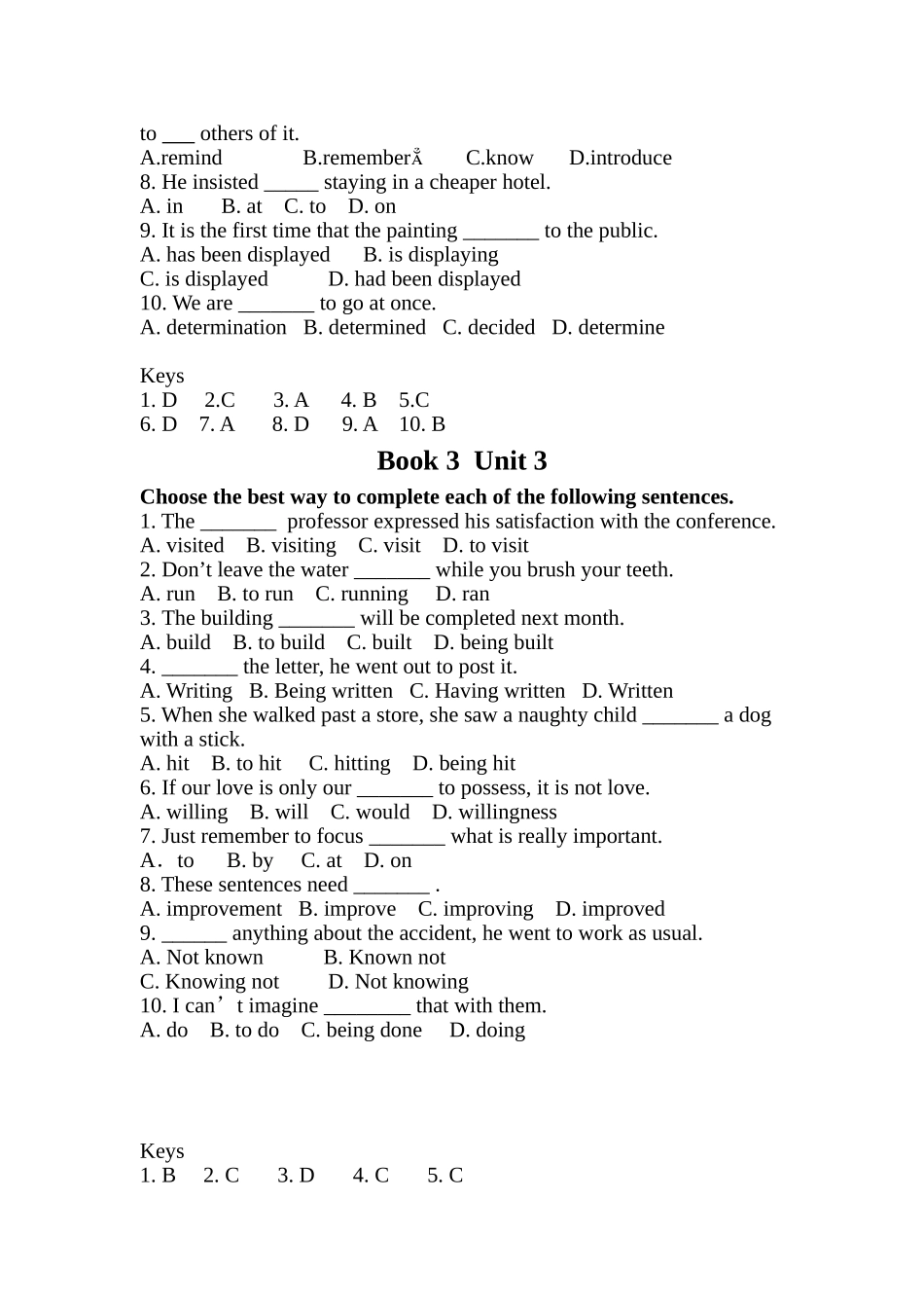 大学英语II-复习材料_第3页