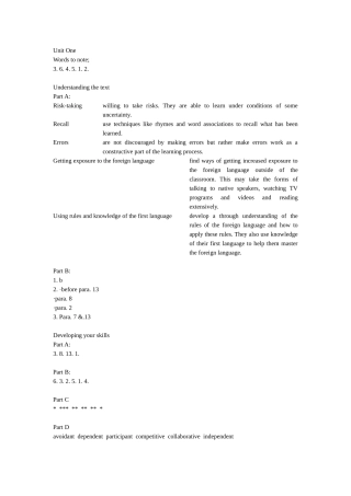 大学英语创意阅读三答案完整版