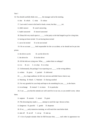 大学英语词汇题