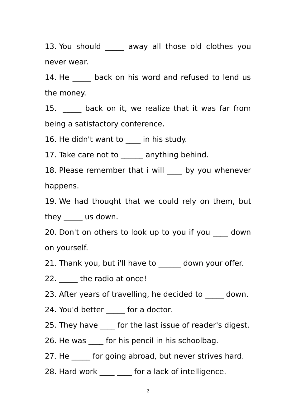 大学英语动词短语集锦-college-english-verb-phrases_第2页