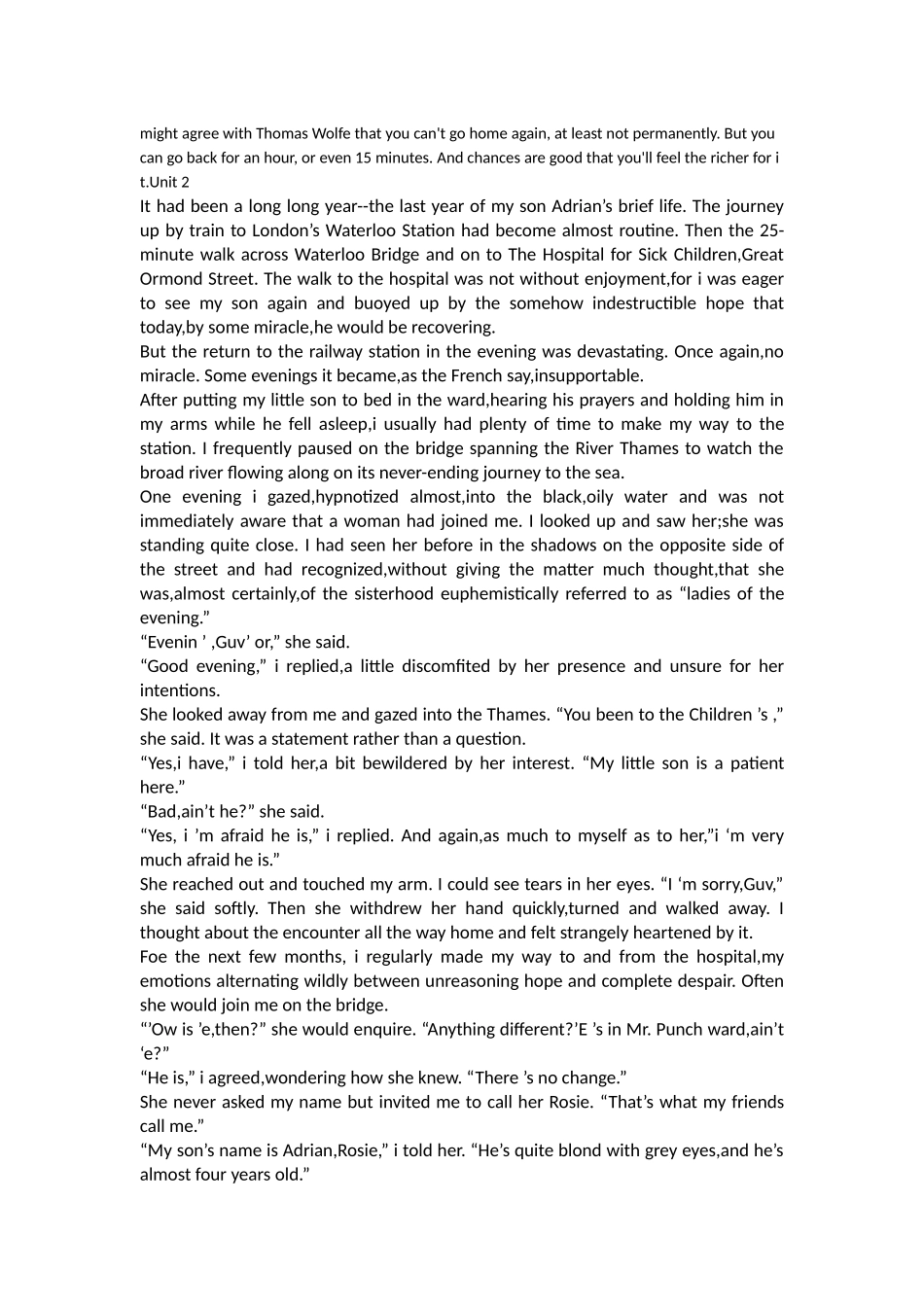 大学英语二医用教材赵贵旺Unit1-3_第2页