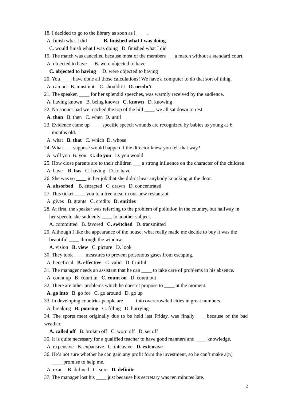 大学英语复习范围_第2页