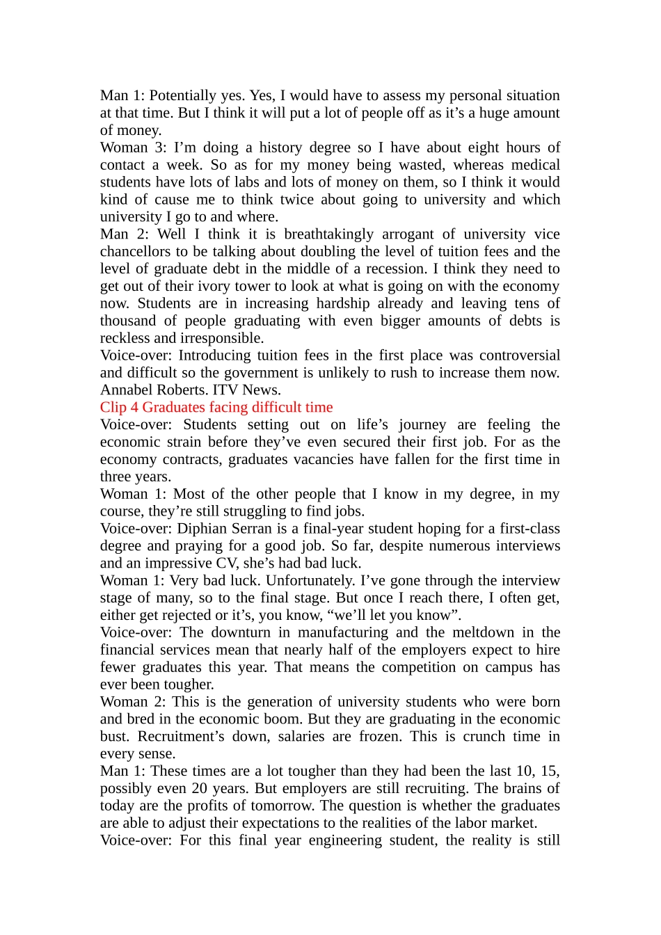 大学英语-高级媒体英语视听说课本录音文字_第2页