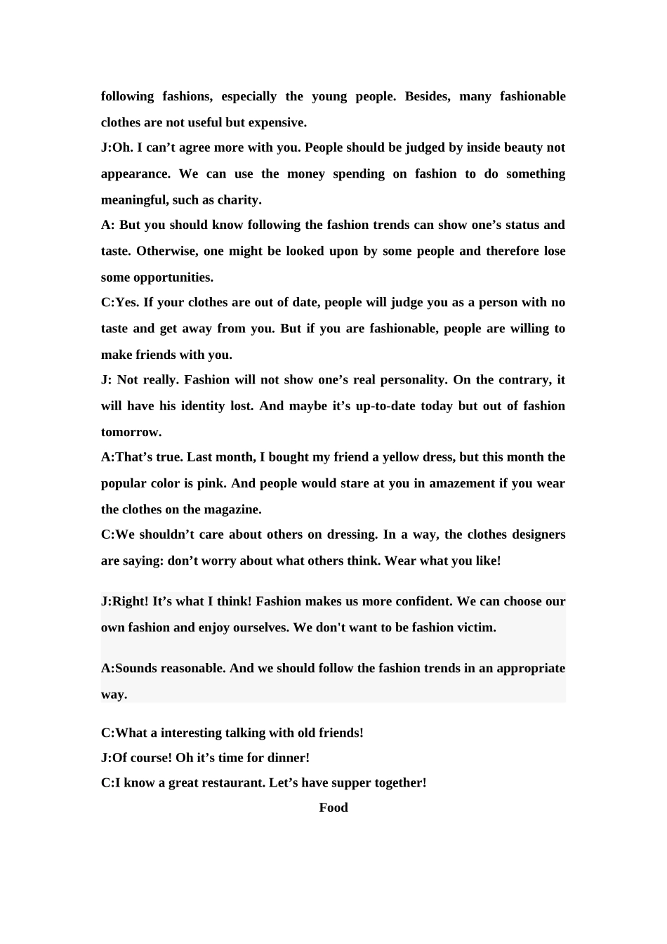 大一英语口语考试对话_第3页