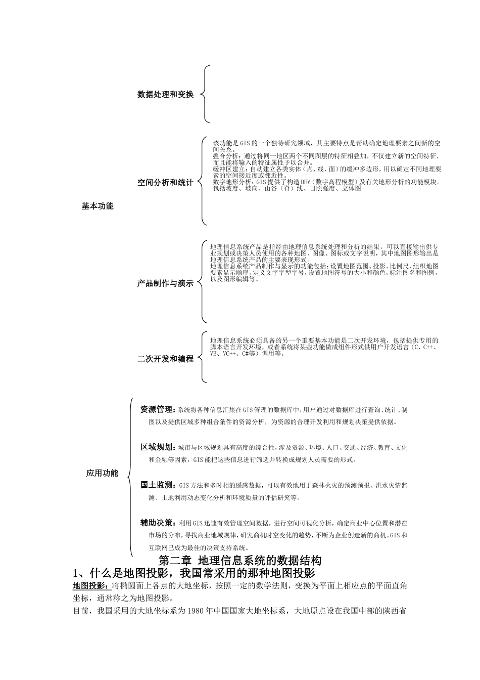 地理信息系统复习要点_第2页