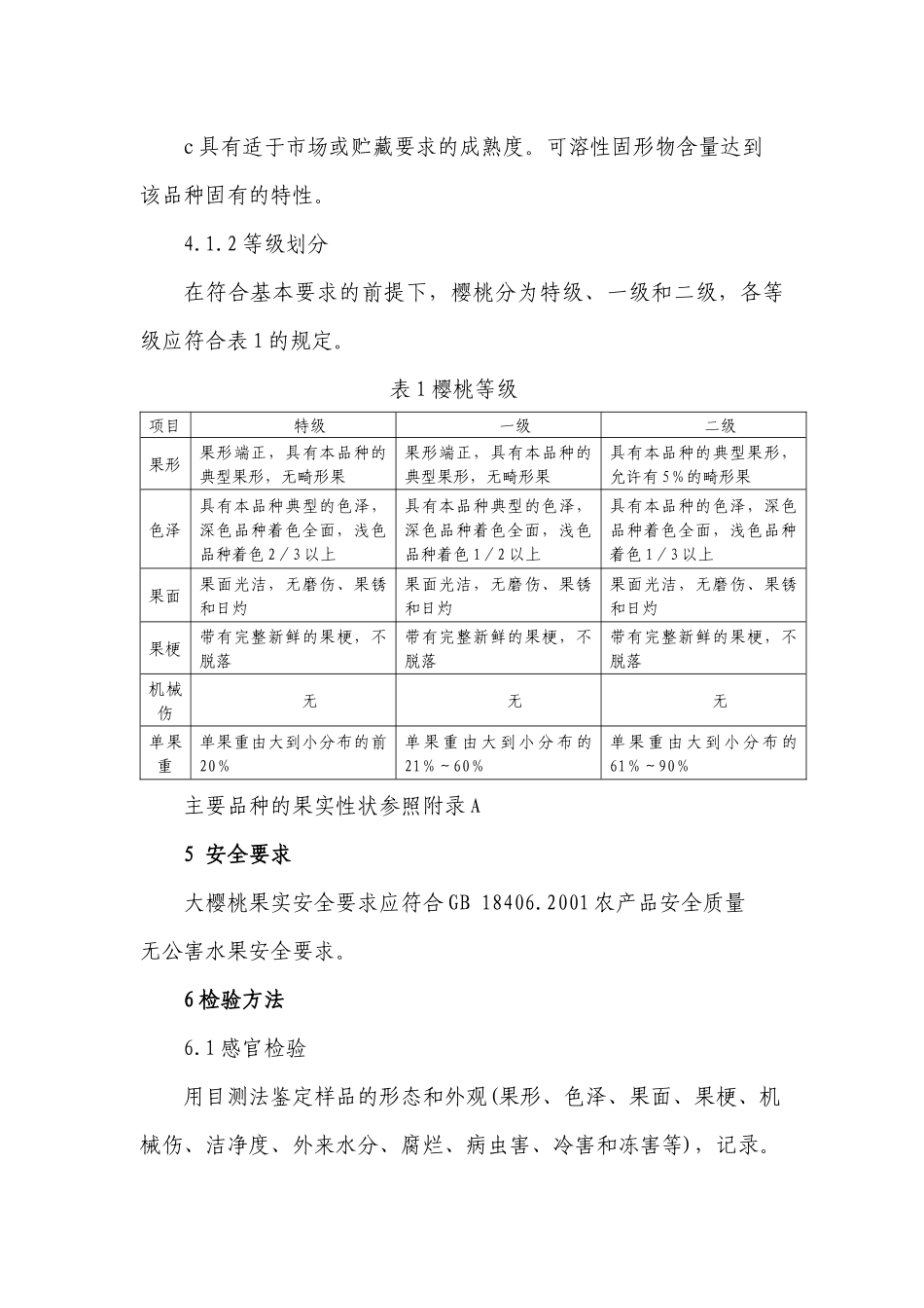 大樱桃采摘分级标准_第3页