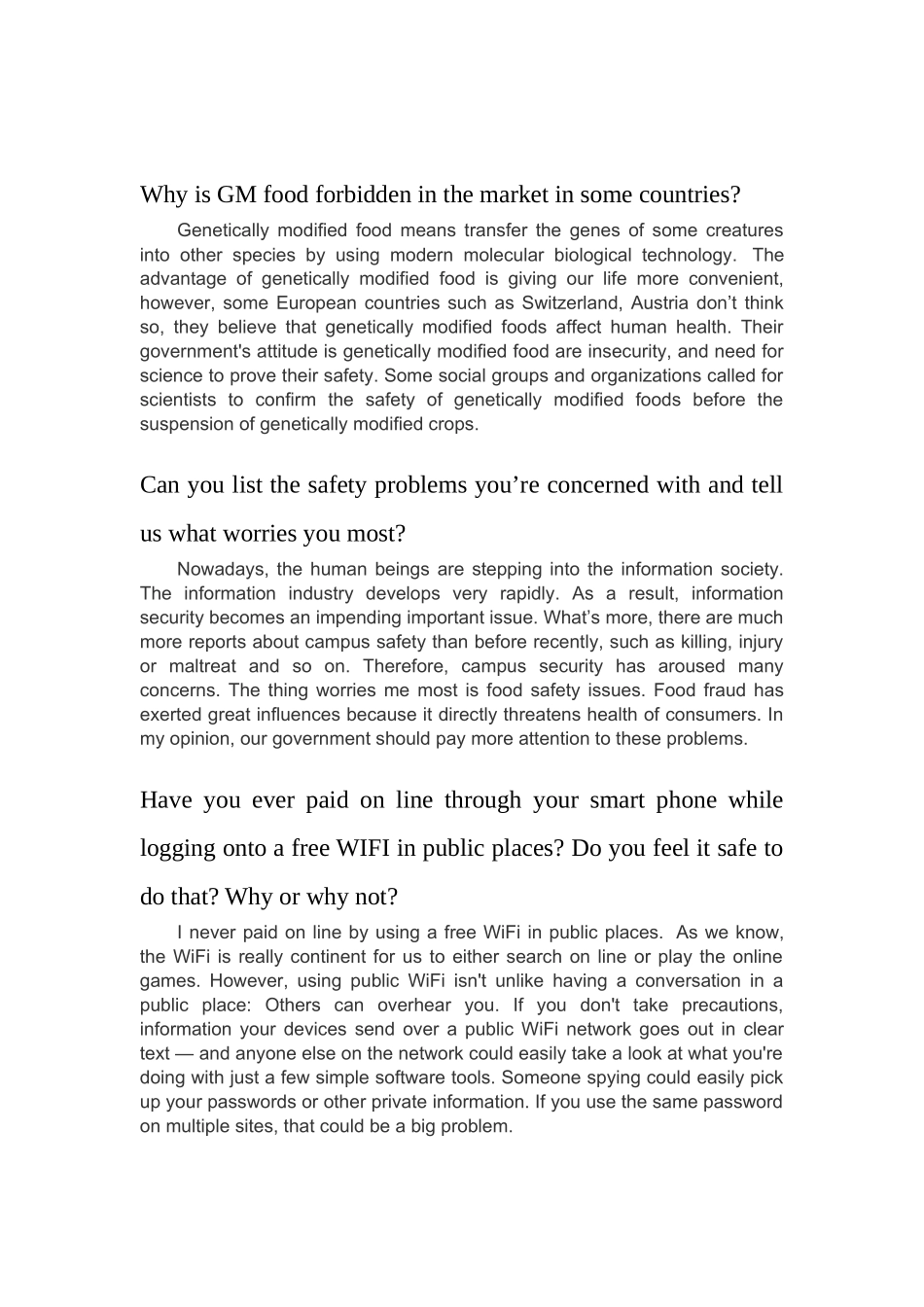 大学英语口语考试参考范例_第3页