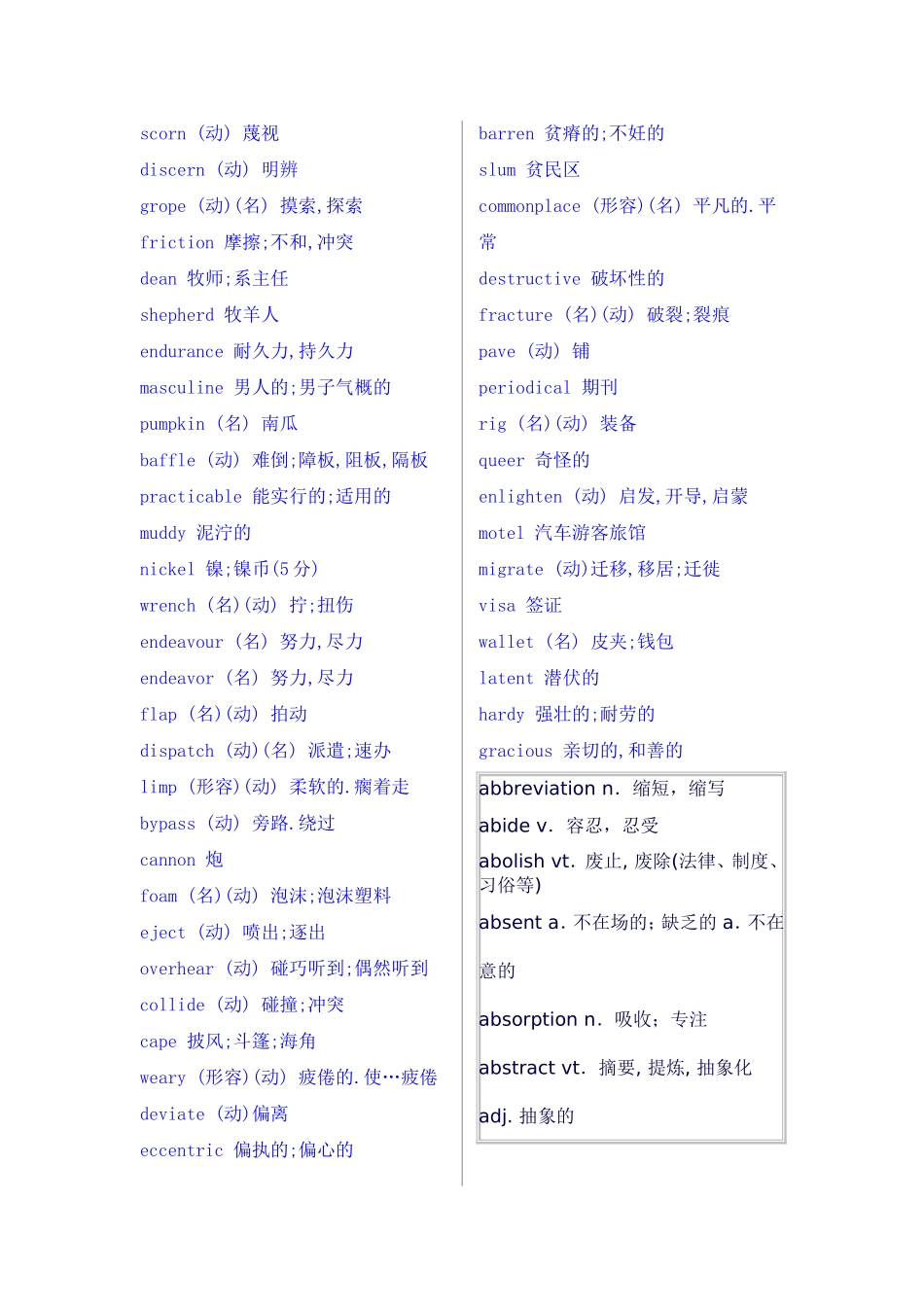 大学英语六级词汇_第2页