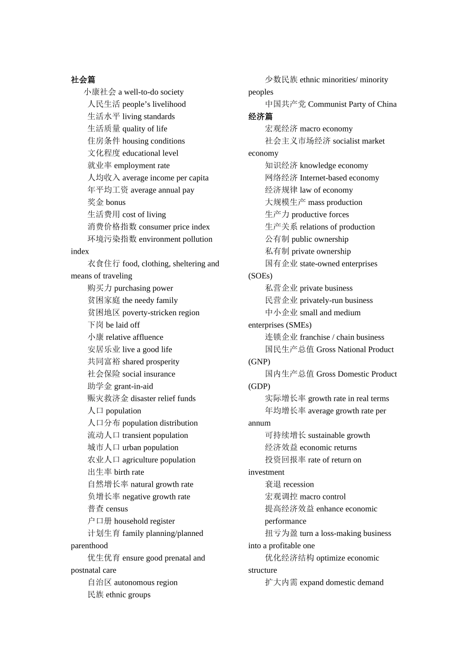 大学英语六级翻译高频词汇_第1页