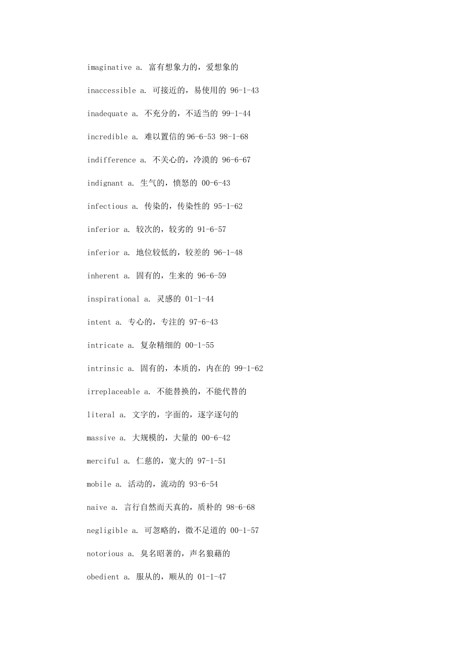 大学英语六级考试核心分类词汇总结_第3页