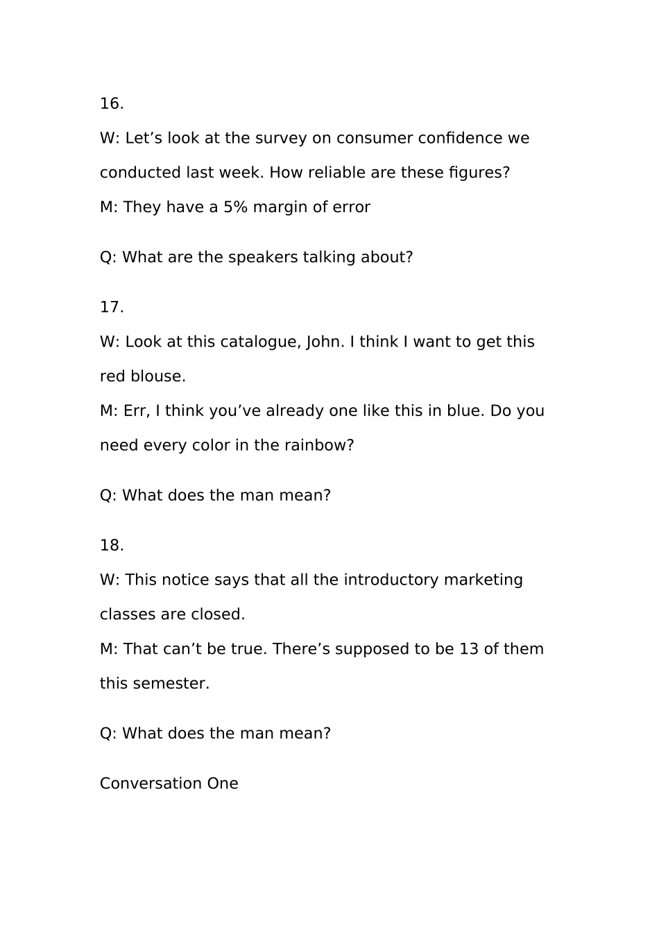 大学英语六级试卷和答案-英语六级真题听力原文_第3页