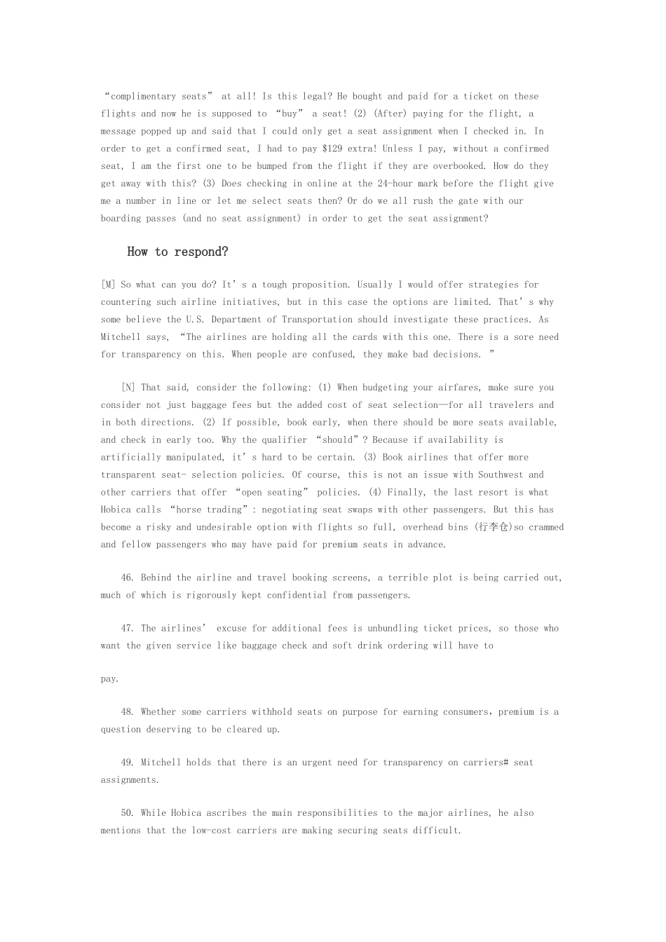 大学英语六级长篇阅读练习及答案解析_第3页