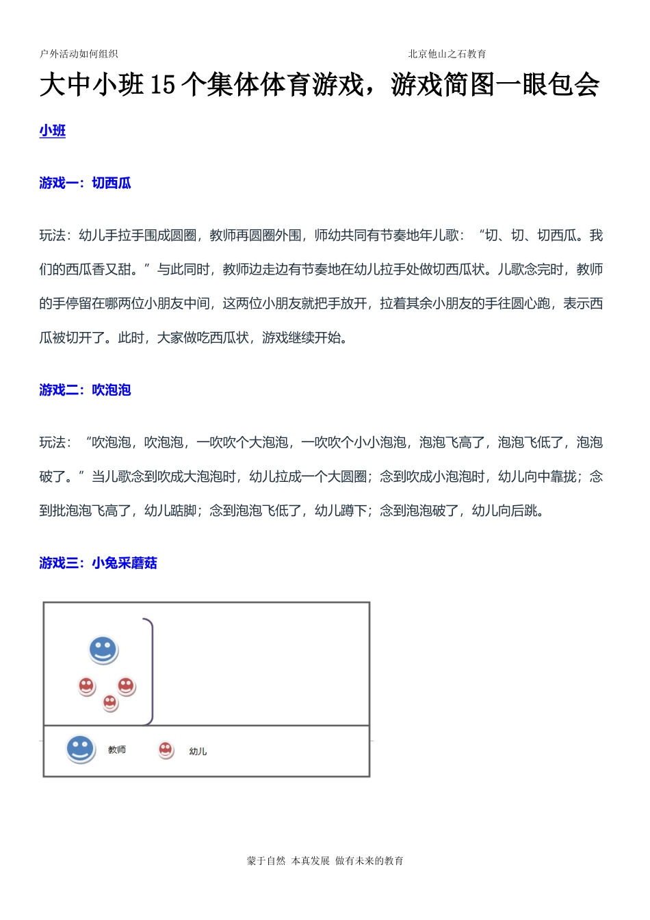 大中小班15个集体体育游戏_第1页