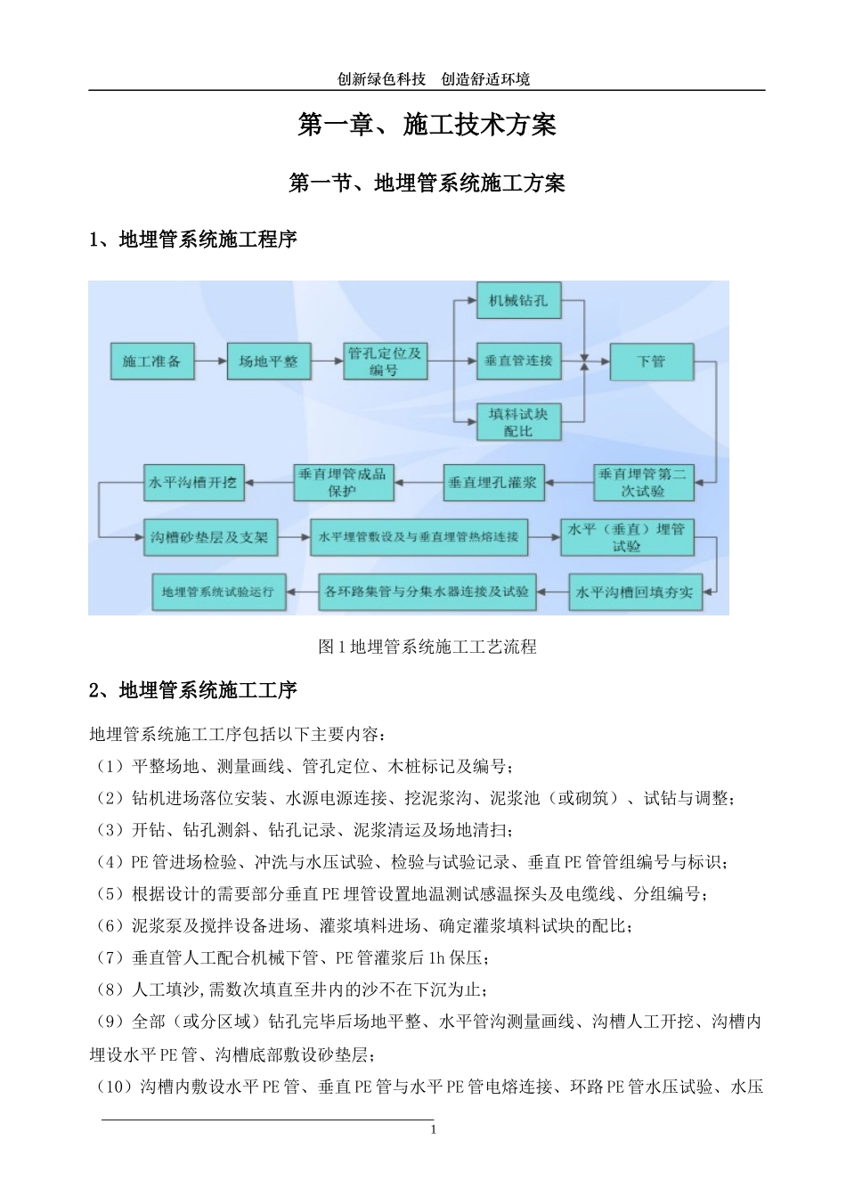地埋管施工组织方案_第1页