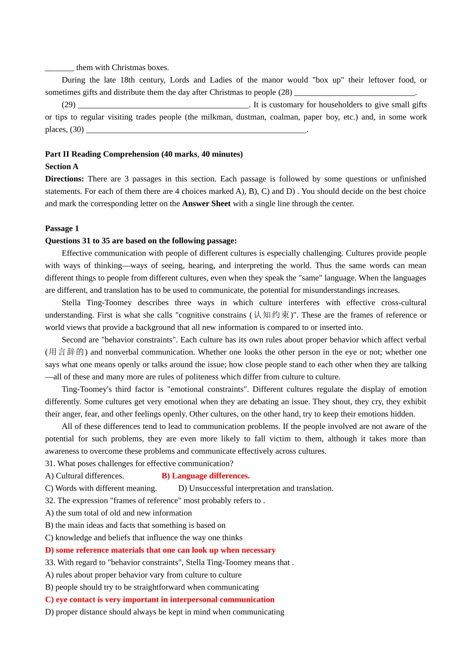 大学英语三级-Test3_第3页