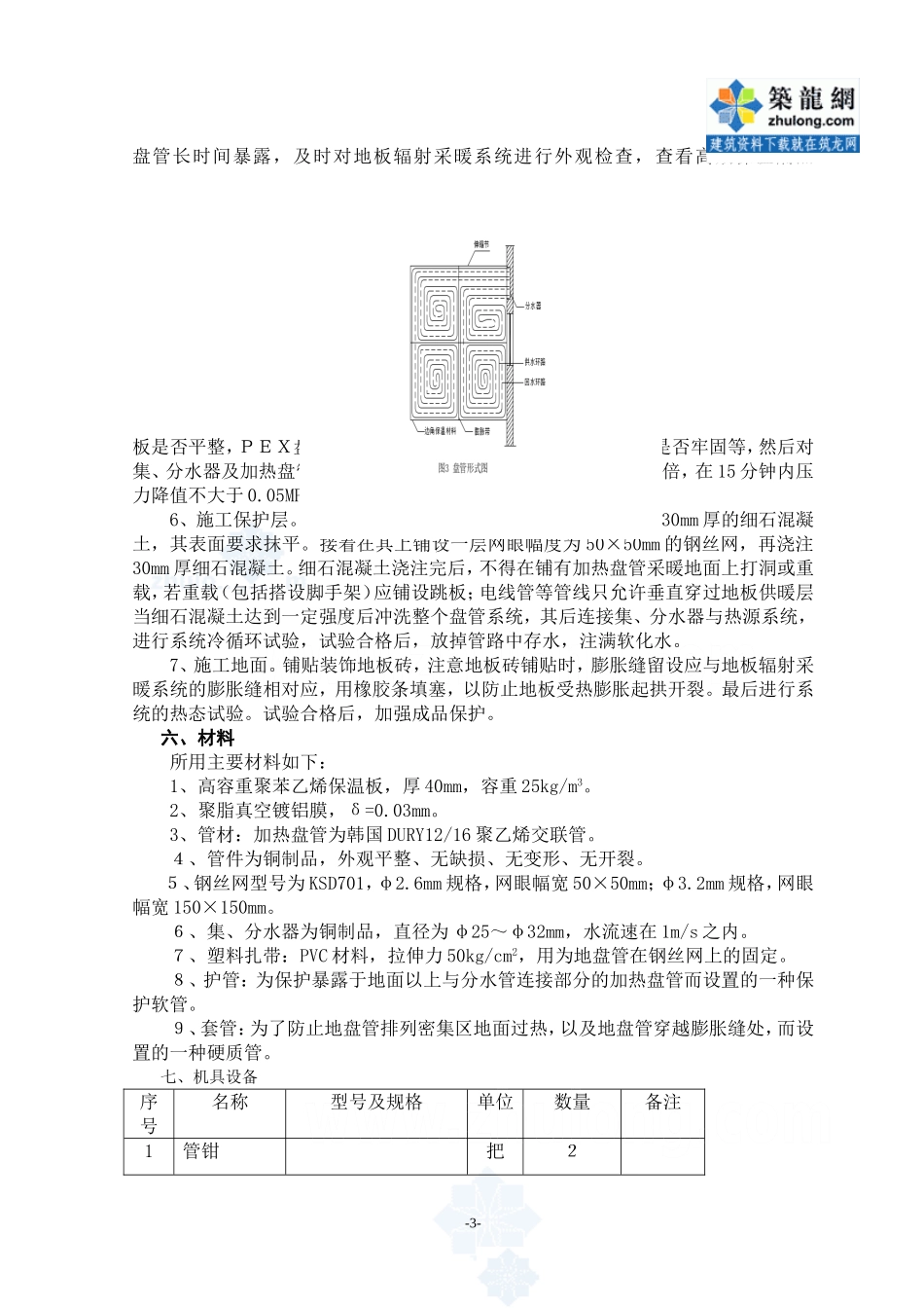 地埋式交联管(PEX)低温热水地板辐射采暖技术工法-secret_第3页