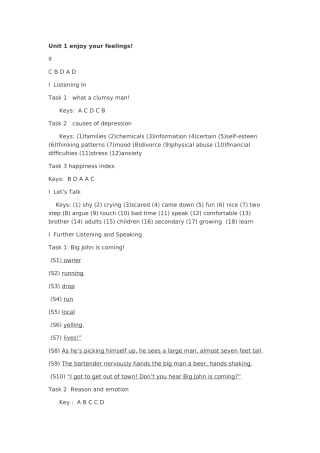 大学英语视听说4答案