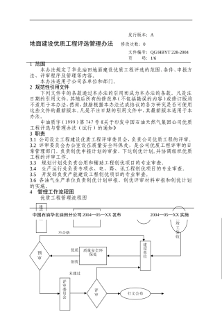 地面建设优质工程评选管理办法
