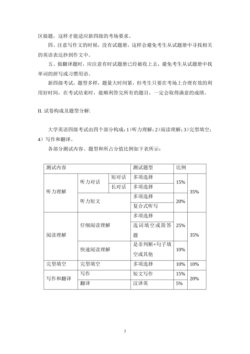 大学英语四级辅导讲座_第2页