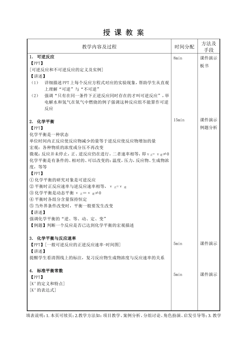 大专无机化学教案-化学平衡_第2页