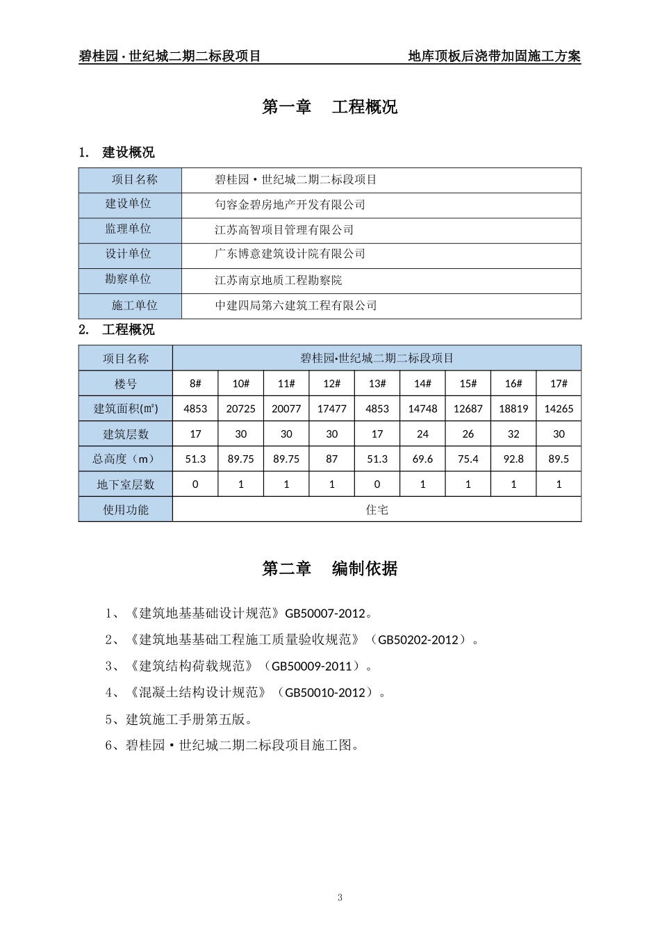 地库顶板后浇带加固施工方案_第3页