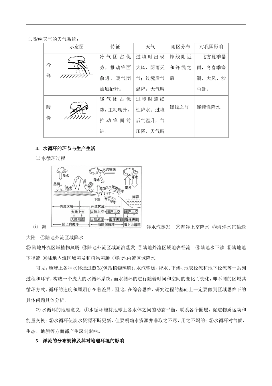 地理高考二轮专题辅导：自然环境中的物质运动和能量交换doc_第2页