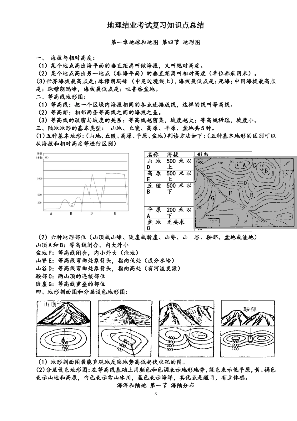 地理结业考试复习知识点总结(最新)_第3页