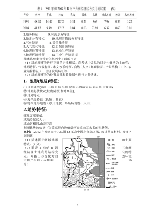 地理特征类地理试题答题技巧