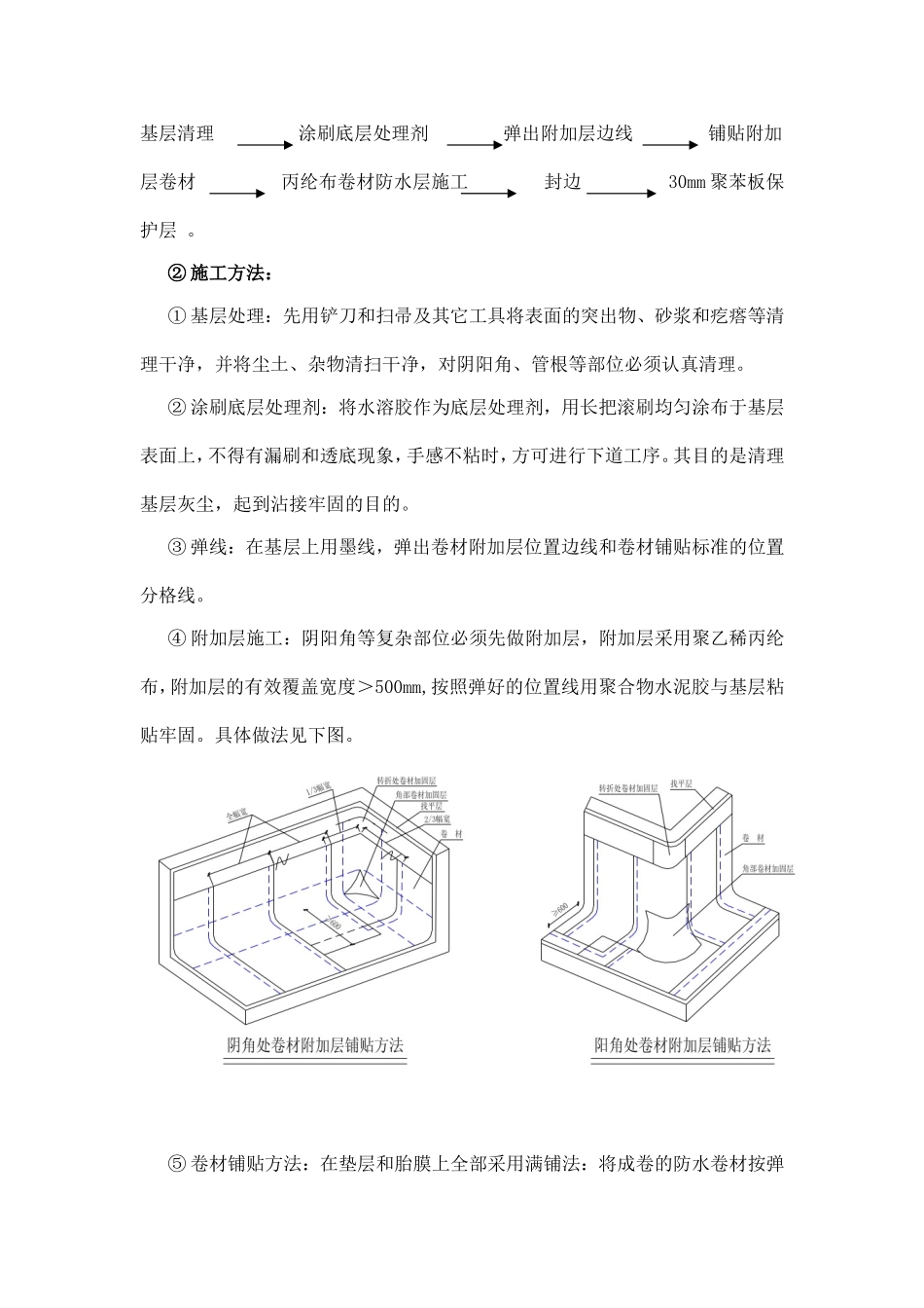 地下室丙纶布防水施工方案_第2页