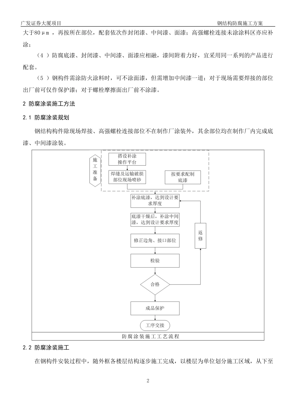 地下室钢柱柱脚防腐施工_第2页