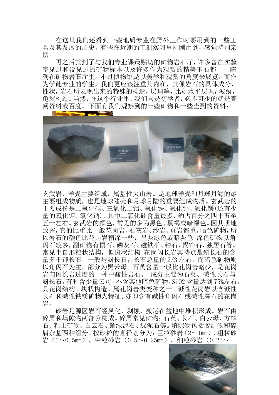 地质博物馆参观报告_第2页