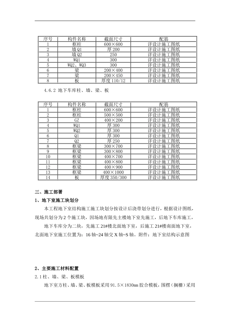 地下室模板排架专项施工方案-secret_第3页
