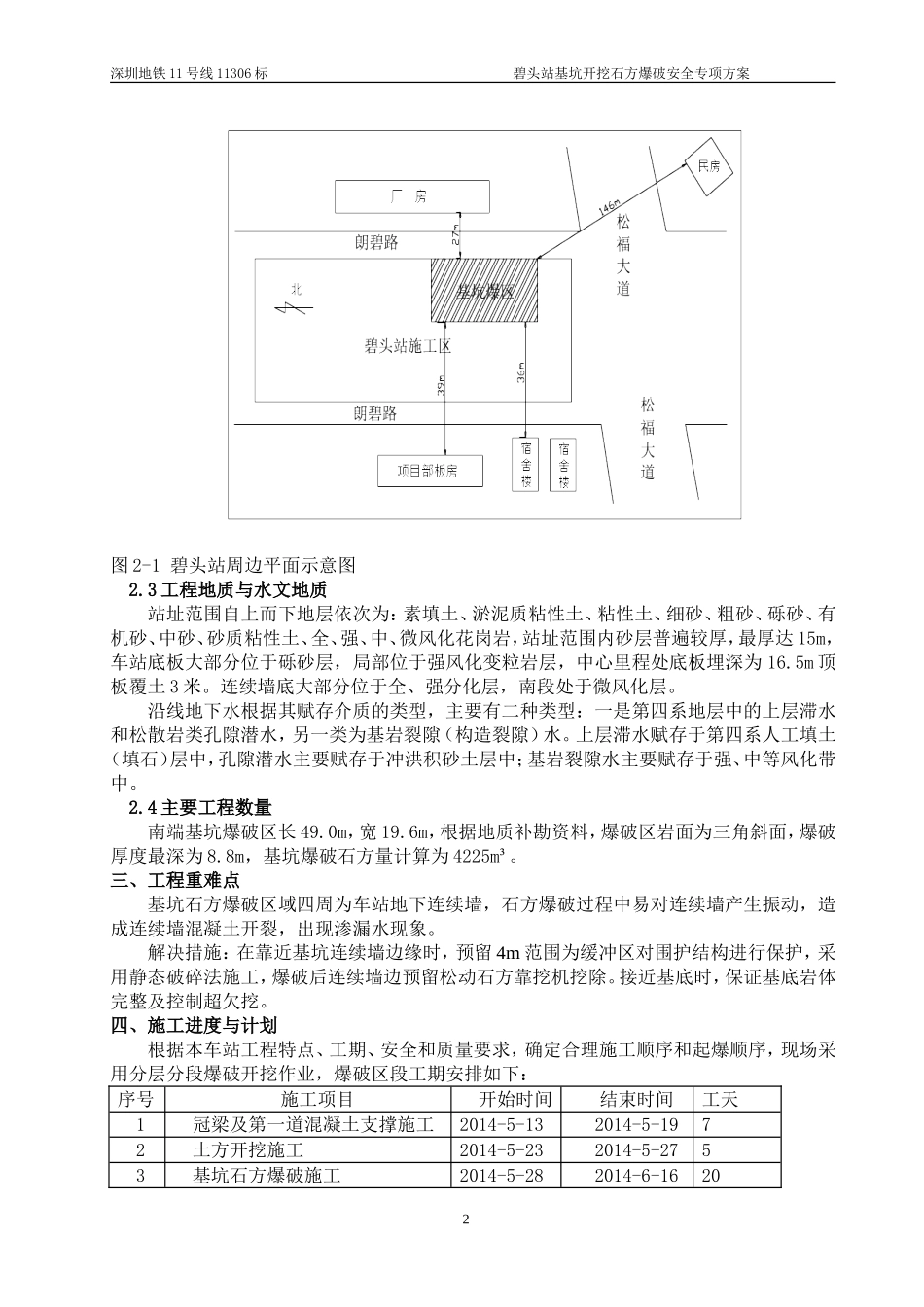 地铁车站基坑石方爆破安全专项方案_第3页