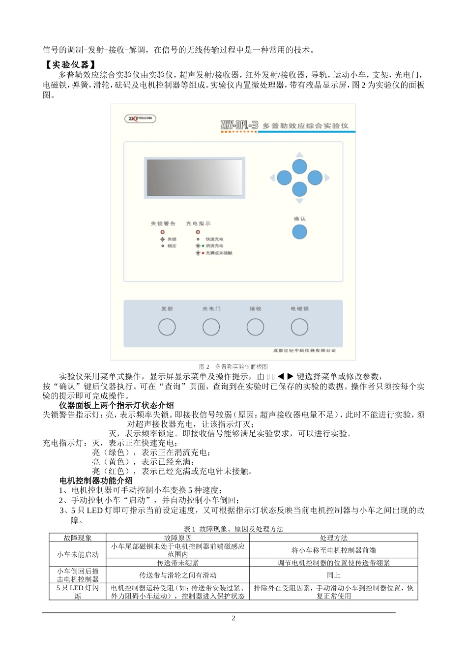 多普勒效应综合实验_第2页