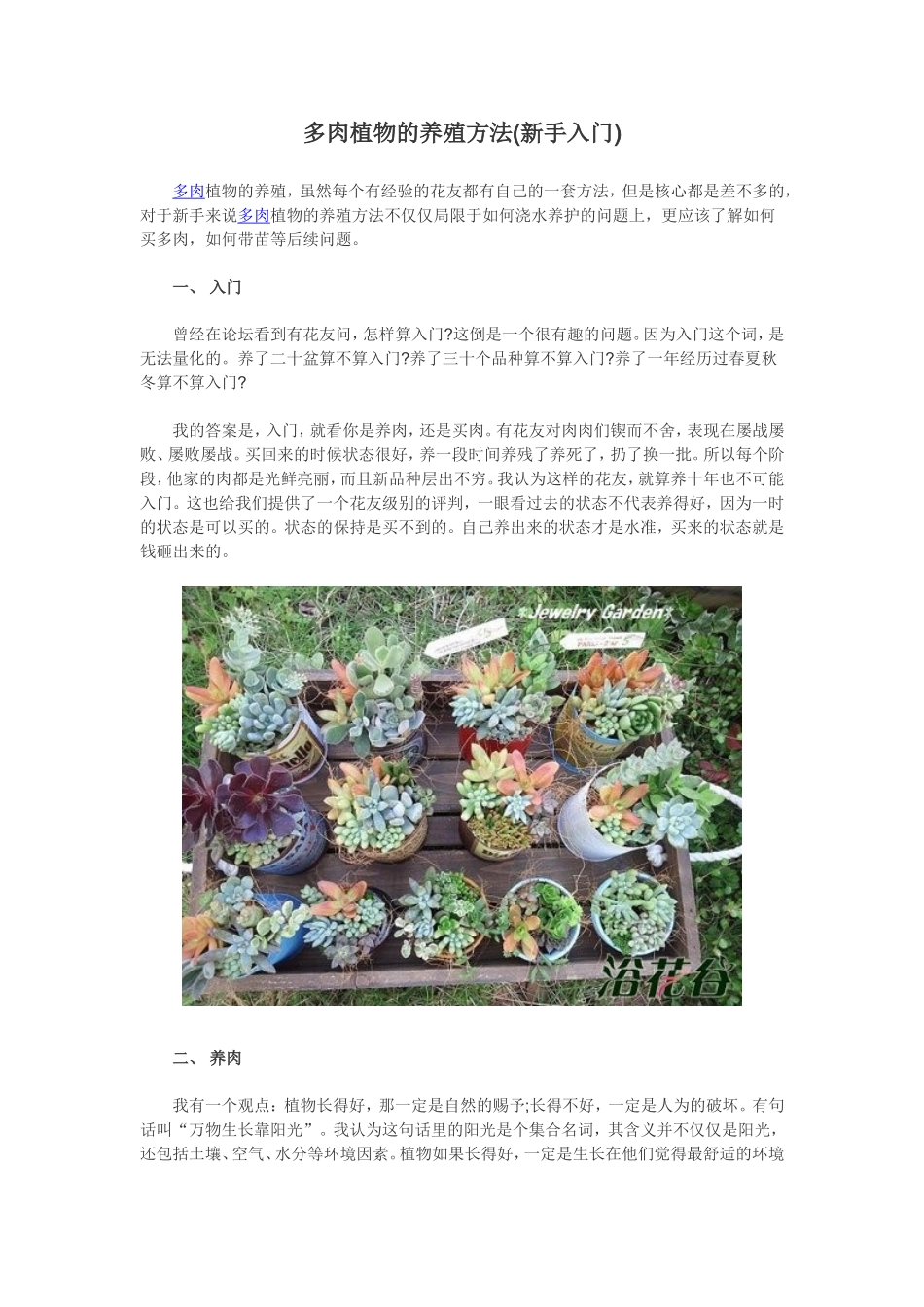 多肉植物的养殖方法_第1页