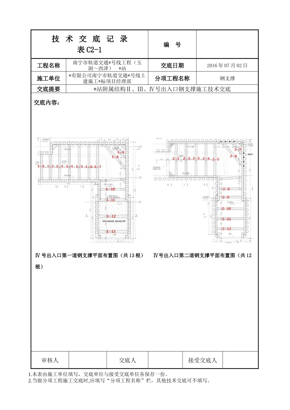 地铁钢支撑技术交底_第2页