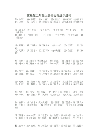 多音字、形近字组词