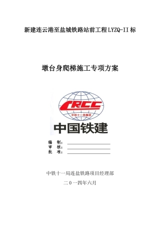 墩身爬梯专项方案