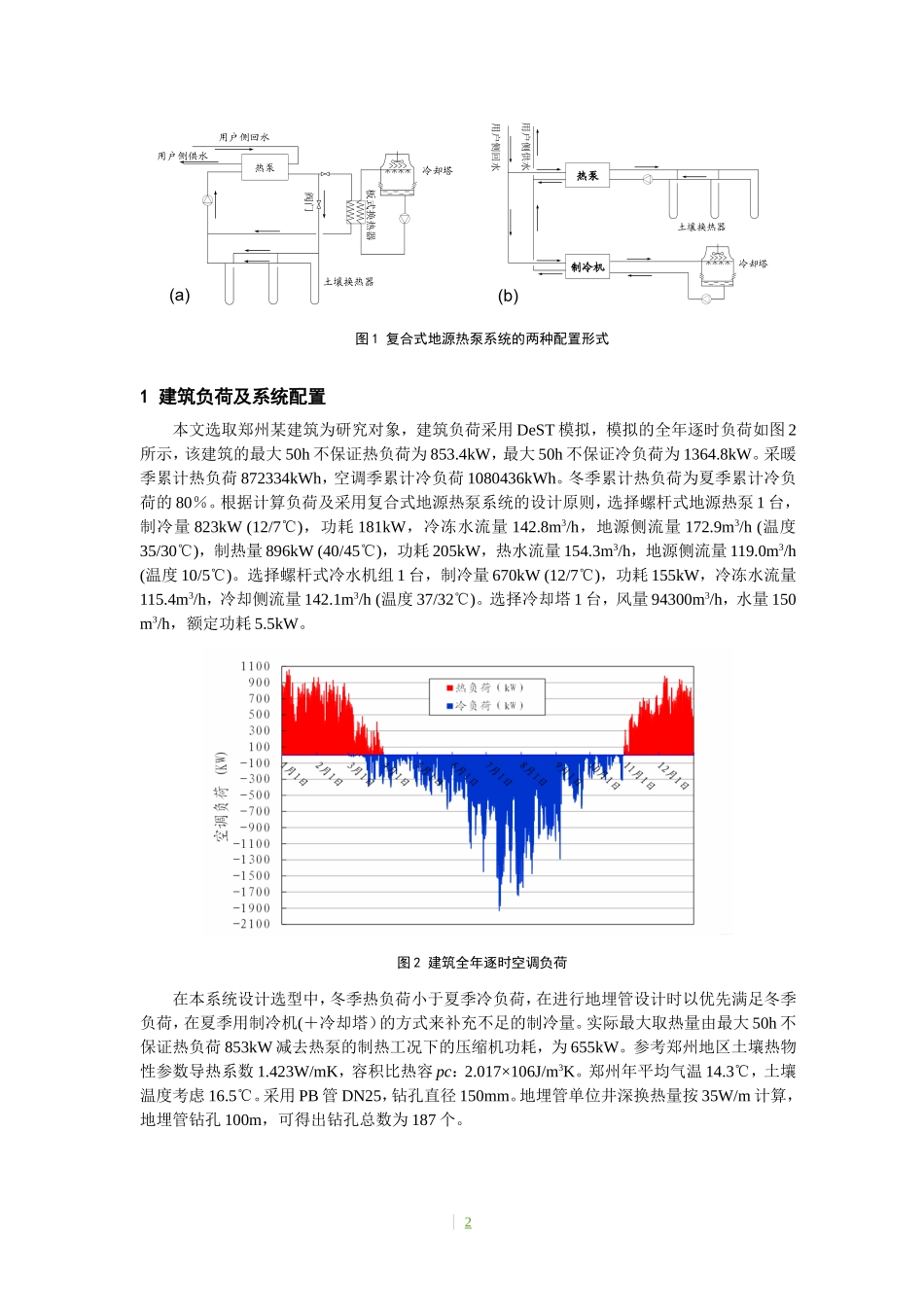复合式地源热泵系统运行策略研究-论文全文_第2页