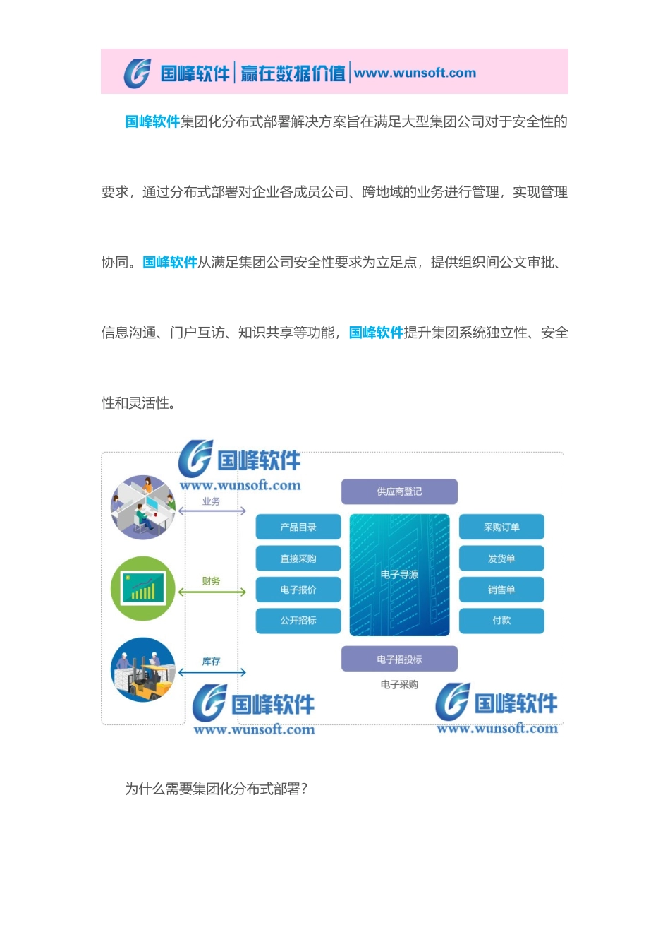 国峰企业管理系统集团化分布式部署解决方案_第2页