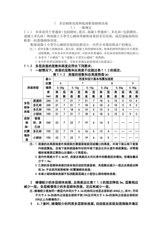 多层砌体抗震构造措施规范