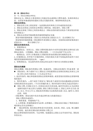 国际公法-笔记