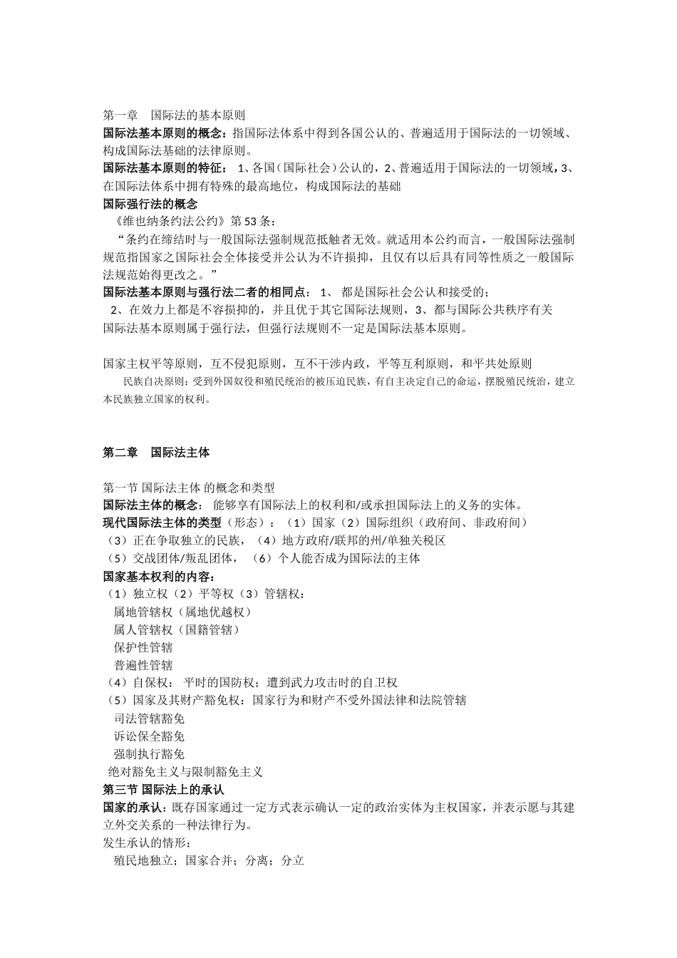 国际公法考试要点总结_第2页