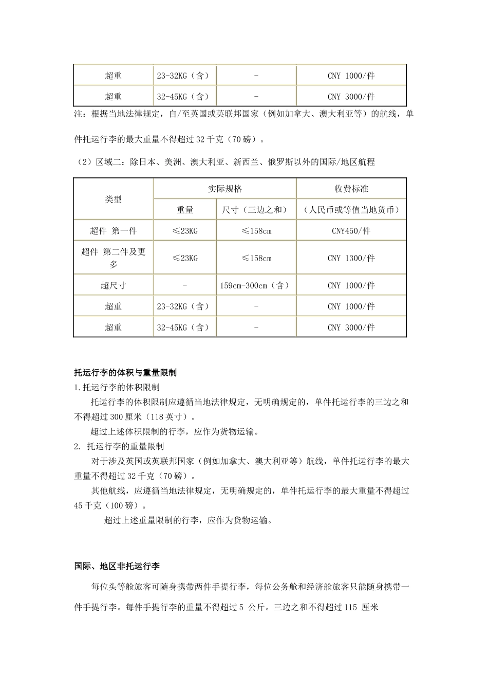 国际航班托运行李规定_第3页