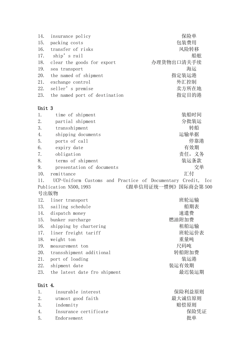 国际货运代理常用英语_第2页