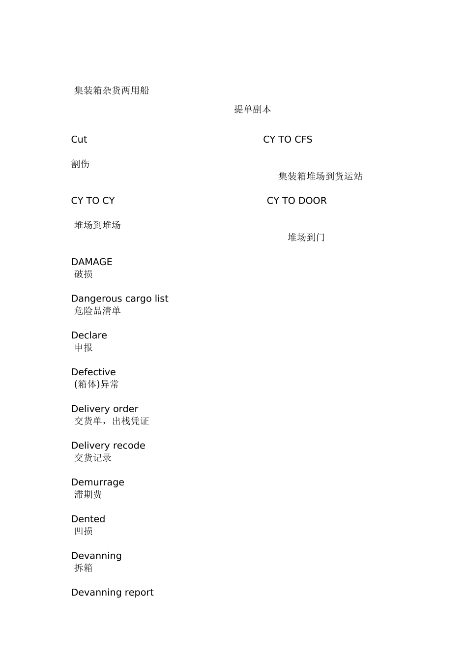 国际货运代理英语词汇_第3页